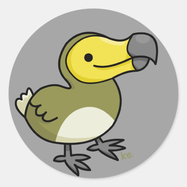 Adesivo Redondo Vinheta de bife (Frente)