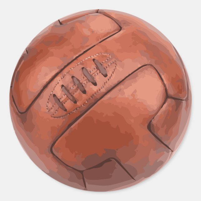 Adesivo Redondo Vinheta de bola da Copa do Mundo de 1930 (Frente)