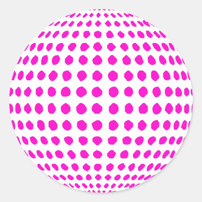 Adesivo Redondo Vinheta de Bola de Disco do Partido (Frente)