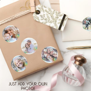 Adesivo Redondo Vinheta de bolhas personalizada divertida