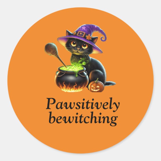 Adesivo Redondo Vinheta de boliche pawsitivamente (Frente)