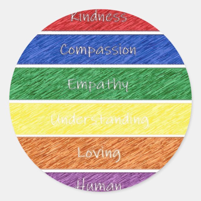 Adesivo Redondo Vinheta de bondade (Frente)