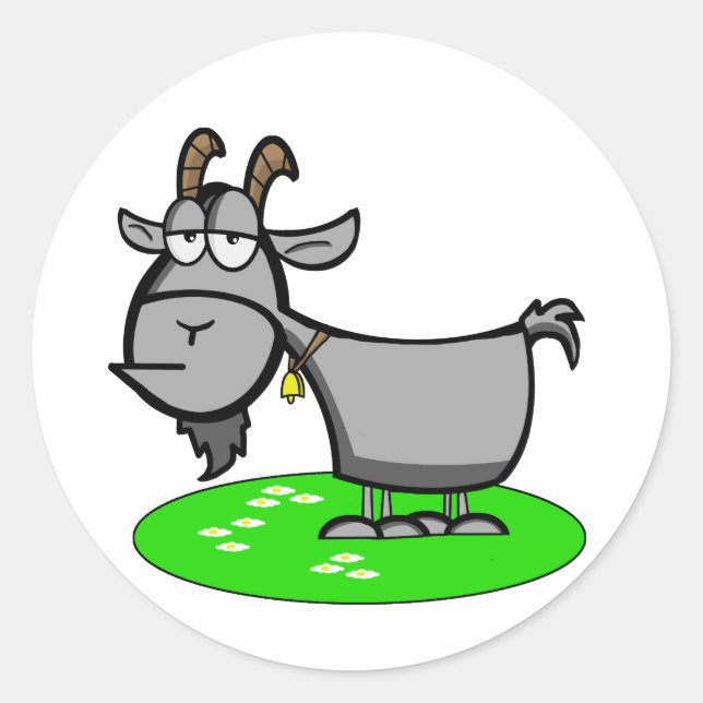 Adesivo Redondo Vinheta de Cabra Velha (Frente)