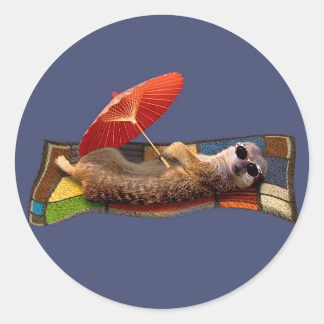 Adesivo Redondo Vinheta de carpete mágico (Frente)