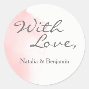 Adesivo Redondo Vinheta de Cartão de Brucela com Cobra de Água Cor