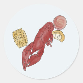 Adesivo Redondo Vinheta de casamento de aquarela