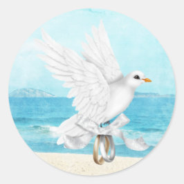 Adesivo Redondo Vinheta de Casamento de Destino