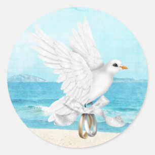 Adesivo Redondo Vinheta de Casamento de Destino