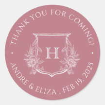 Vinheta de Casamento Monograma Dourada Elegante