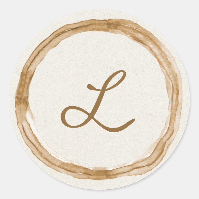 Adesivo Redondo Vinheta de Casamento Rustic Country (Frente)