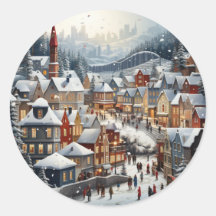 Vinheta de Cena de Natal Festiva