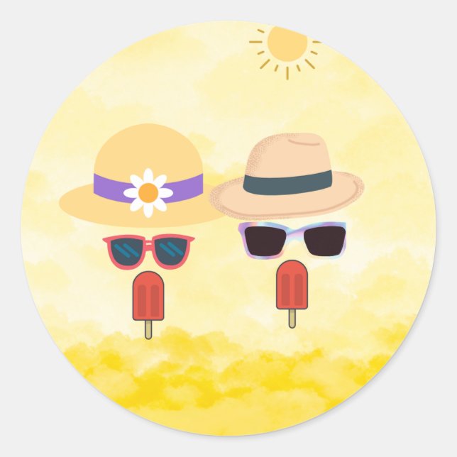 Adesivo Redondo Vinheta de Círculo legal (Frente)