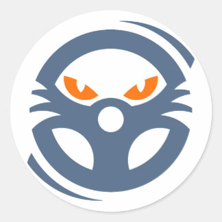 Adesivo Redondo Vinheta de Corrida do Modo Bastante