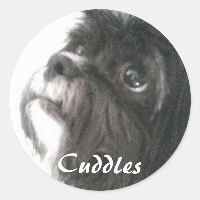 Adesivo Redondo Vinheta de Cuddles (Frente)