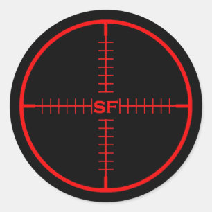 Adesivo Redondo Vinheta de Destino SF