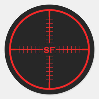 Adesivo Redondo Vinheta de Destino SF