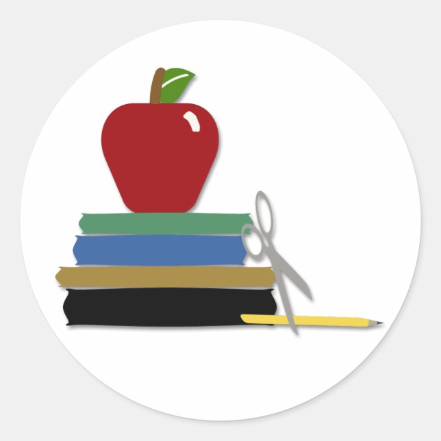 Adesivo Redondo Vinheta de Dias Escolares (Frente)