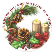 Vinheta de embrulho para presente