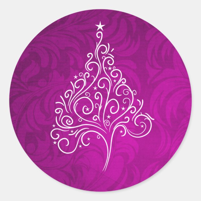 Adesivo Redondo Vinheta de Envelope Natal clássico (Frente)