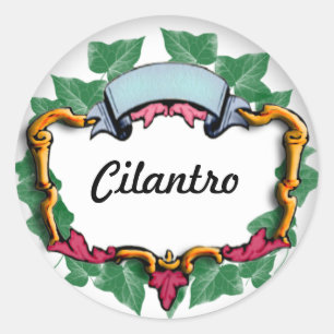 Adesivo Redondo vinheta de especiaria