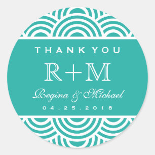 Adesivo Redondo Vinheta De Favor De Casamento De Círculo De Corre