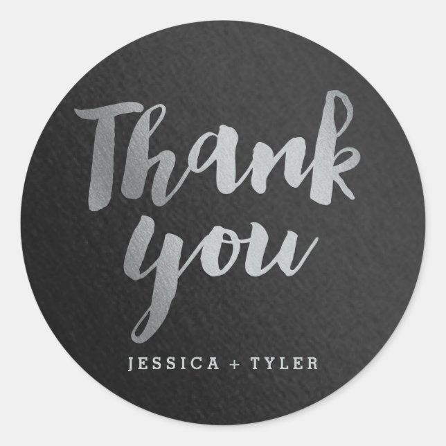 Adesivo Redondo Vinheta de Favor de Casamento Prometido brilhante (Frente)