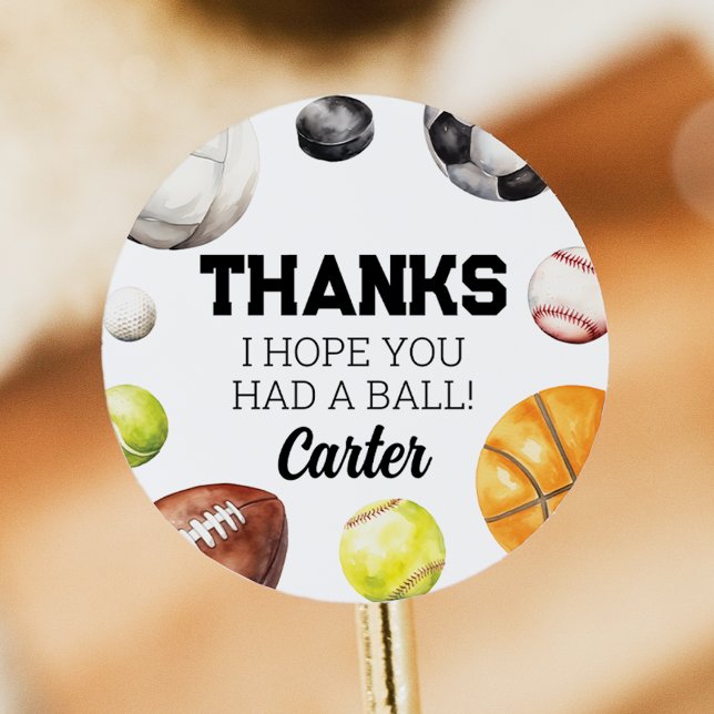 Adesivo Redondo Vinheta de Favor Esportivo (Criador carregado)