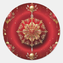 Vinheta de férias de decoração vermelha