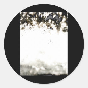 Adesivo Redondo Vinheta de Fotomontagem Orgânica abstrato
