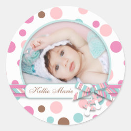 Adesivo Redondo Vinheta de Fotos Raiz R FP