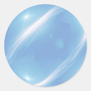 Adesivo Redondo Vinheta de Fragmento de Manga Azul