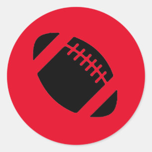 Adesivo Redondo Vinheta de futebol.