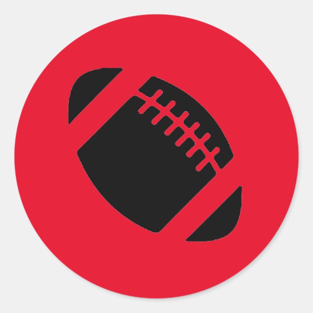 Adesivo Redondo Vinheta de futebol. (Frente)