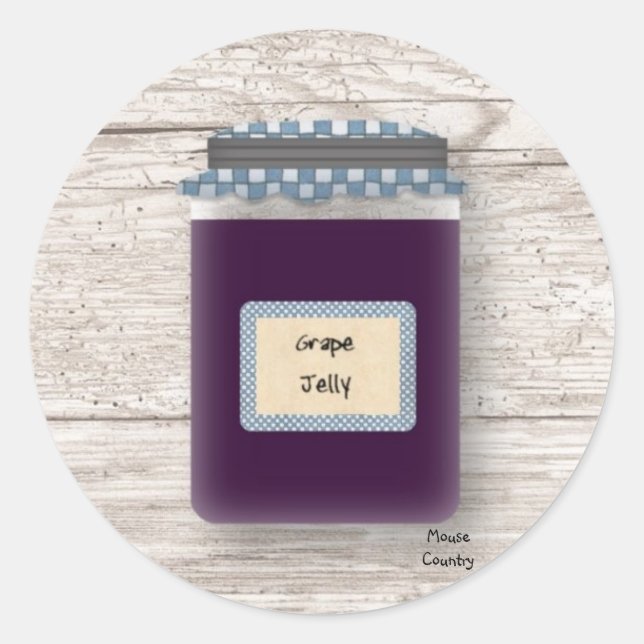 Adesivo Redondo Vinheta de gelatina (Frente)