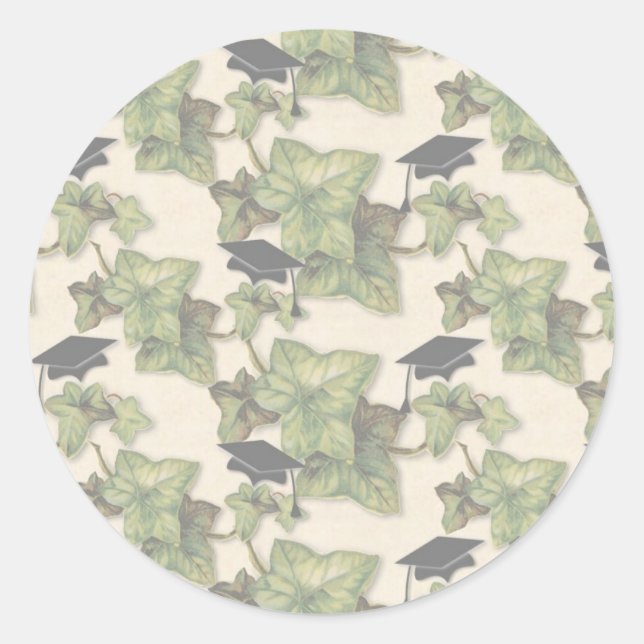 Adesivo Redondo Vinheta de Graduação sem Muda (Frente)