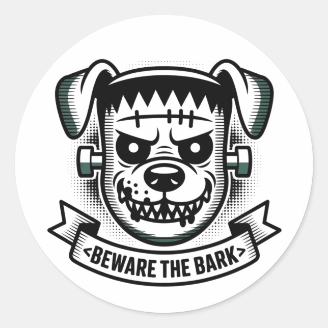 Adesivo Redondo vinheta de Halloween (Frente)