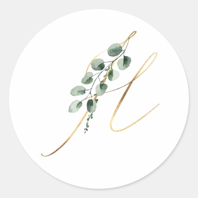 Adesivo Redondo Vinheta de iniciais de fim de semana (Frente)