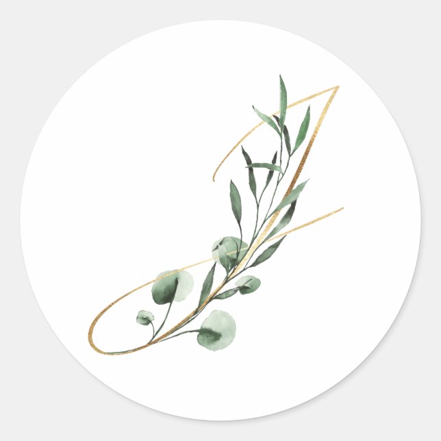 Adesivo Redondo Vinheta de iniciais de fim de semana (Frente)