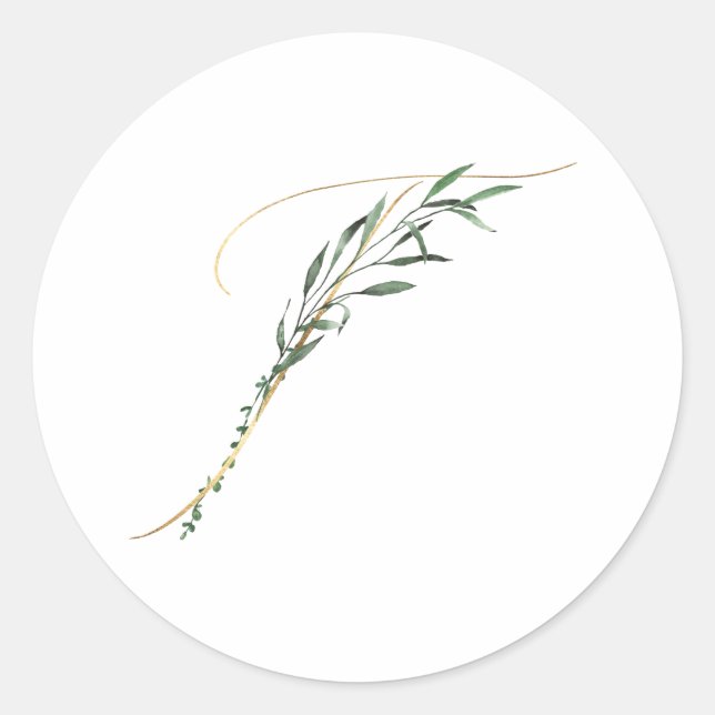 Adesivo Redondo Vinheta de iniciais de fim de semana (Frente)