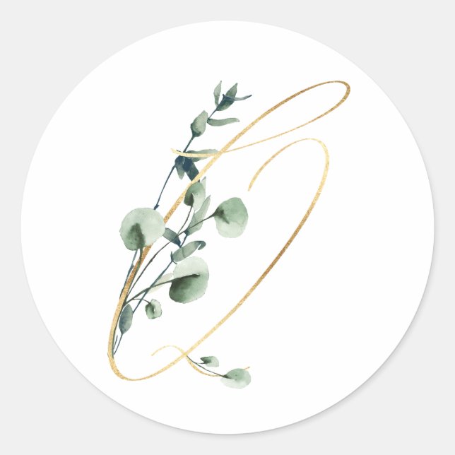 Adesivo Redondo Vinheta de iniciais de fim de semana (Frente)