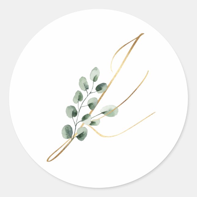 Adesivo Redondo Vinheta de iniciais de fim de semana (Frente)