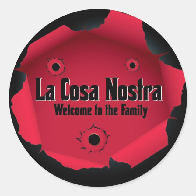 Adesivo Redondo Vinheta de lagosta (Frente)