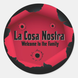 Adesivo Redondo Vinheta de lagosta