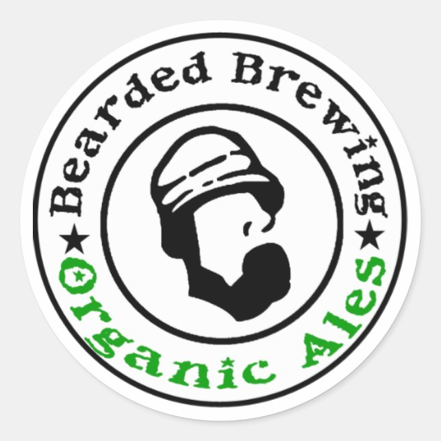 Adesivo Redondo Vinheta de logotipo (Frente)