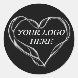 Adesivo Redondo Vinheta de logotipo