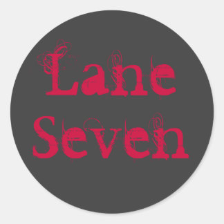 Adesivo Redondo Vinheta de logotipo