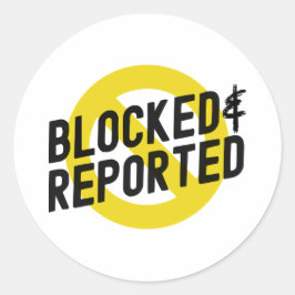 Adesivo Redondo Vinheta de logotipo