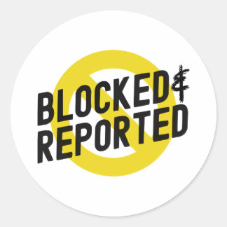 Adesivo Redondo Vinheta de logotipo