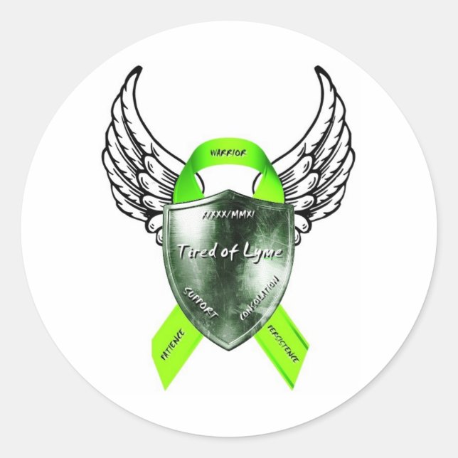 Adesivo Redondo Vinheta de logotipo (Frente)