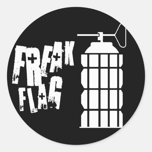 Adesivo Redondo Vinheta de logotipo (Frente)